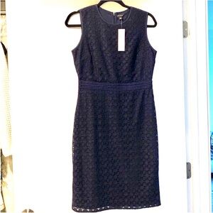 Ann Taylor Midnight Blue Textured Dress